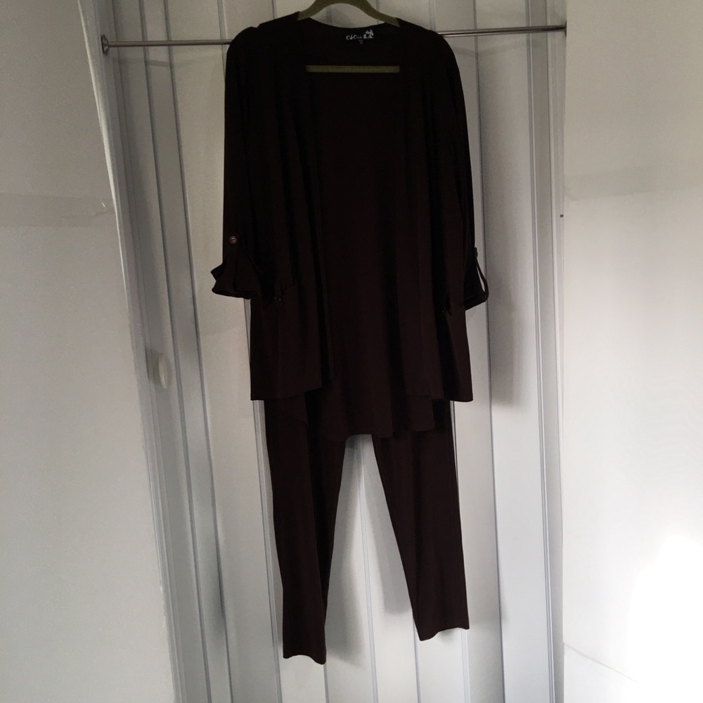 CSC Jacket Sz XL & Skinny Pant Sz L Milk Chocolate